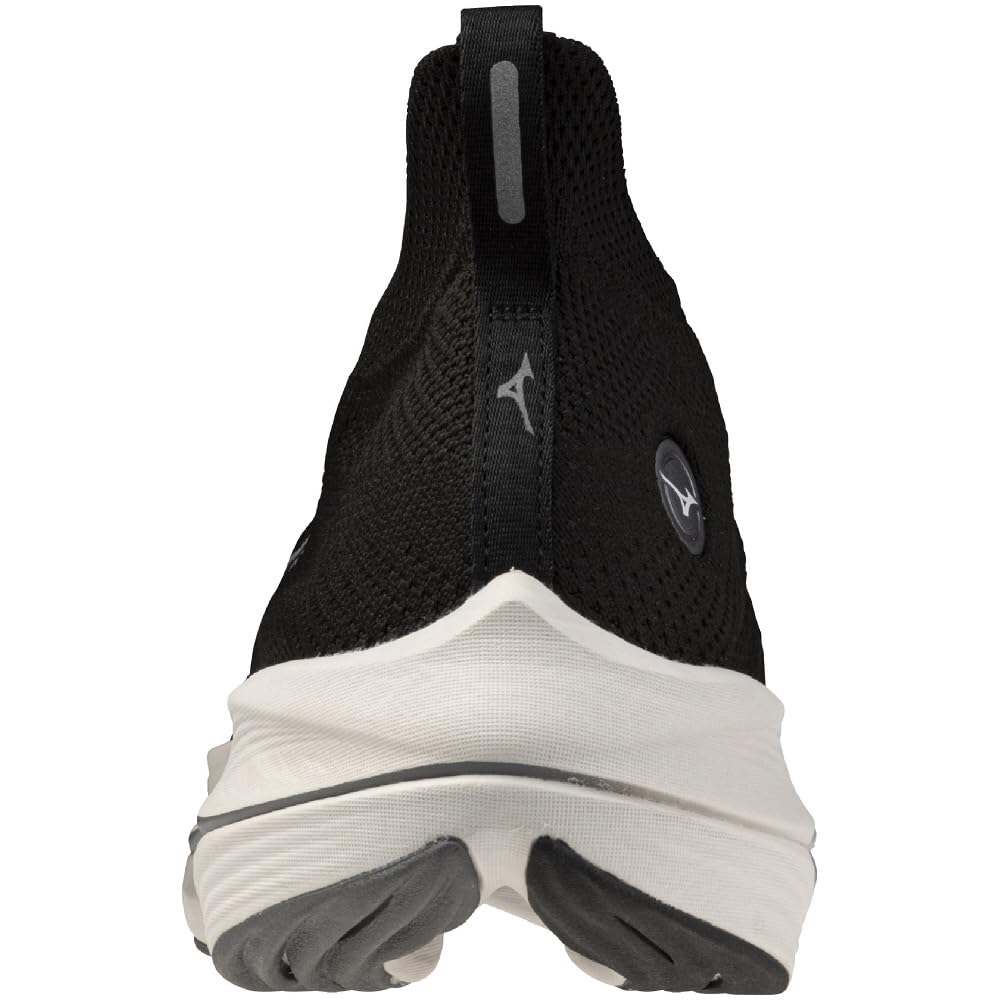 Mizuno Кроссовки NEO VISTA для бега, толстые, черные x темно-серые x светлые, 2E, для джоггинга, марафона, тренировок, спорта, легкие, упругие, подошва, серые, 24,5 см,