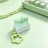 Cheese Stress Relief Clicker Finger Button Fidget Keychain Anti-stress Toy Pendant  Bag Charms