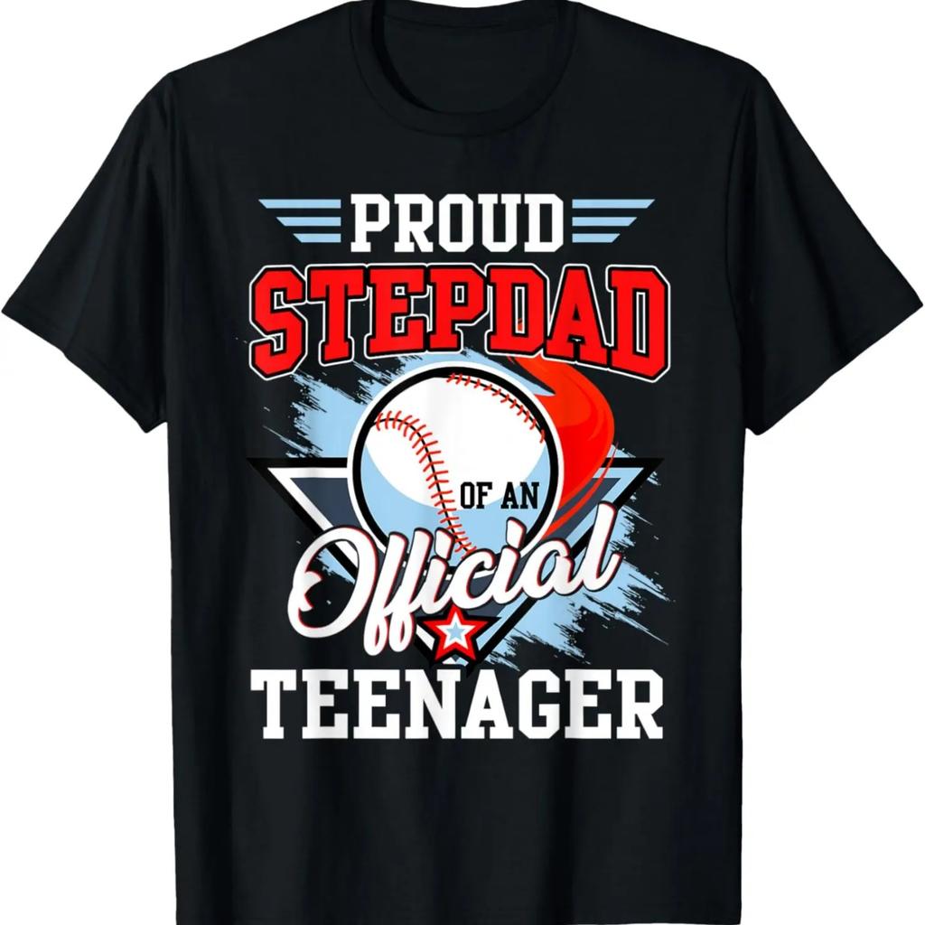 Proud Stepdad Of An Official Teenager 13 Years Old Baseball T-Shirt