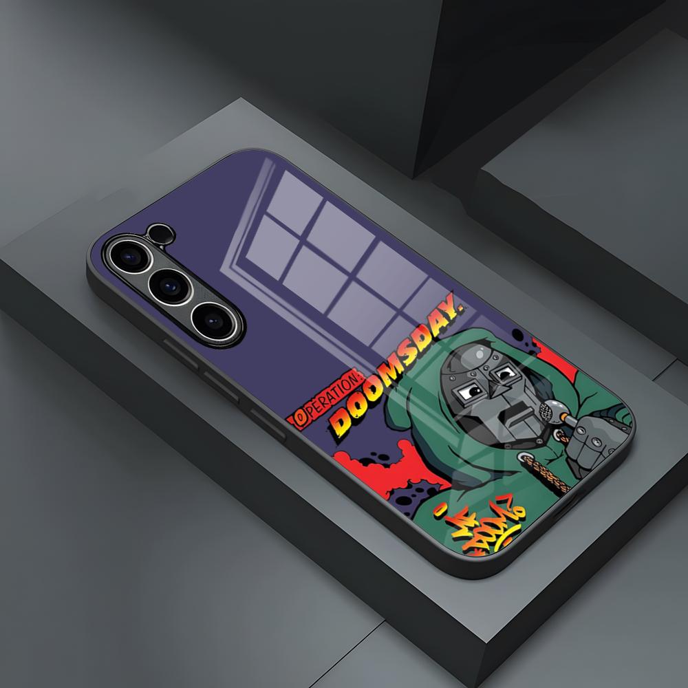 Чехол для телефона M-MF Rapper D-DOOM для S23 Samsung S26 S24 S25 Ultra S22 S20 Fe S21 Plus A54 A34 A53 A16 Стеклянная крышка