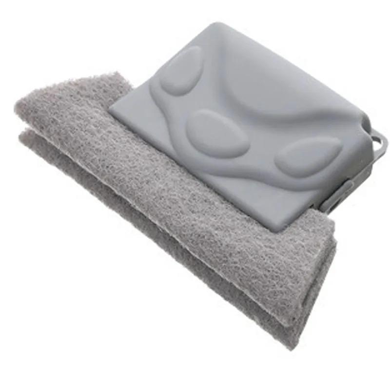 Щетка для чистки дверных пазов Салфетка для чистки оконных пазов Инструмент для чистки направляющих раздвижных дверей Портативные ручные инструменты для чистки пазов