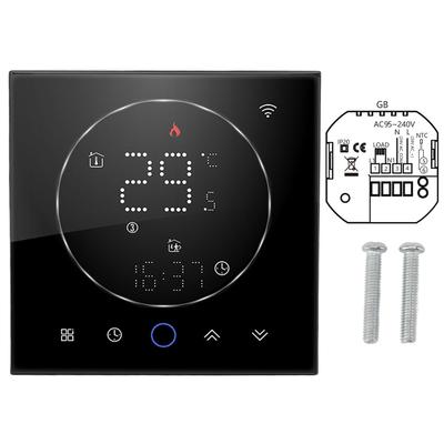 Программируемый термостат для умного дома AC95~240V с голосовым управлением, светодиодный экран IP20, энергосберегающий Smart WiFi