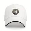 Крипто-бейсболка Bitcoin Унисекс Регулируемая Хлопок Повседневная Летняя Наружная Головной убор