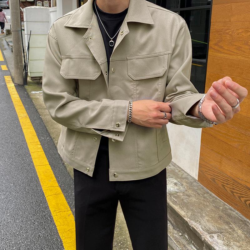 Куртки, пальто, мужская осенняя корейская модная одежда, повседневная осенняя одежда, весенние и осенние лацканы, легкие и зрелые топы