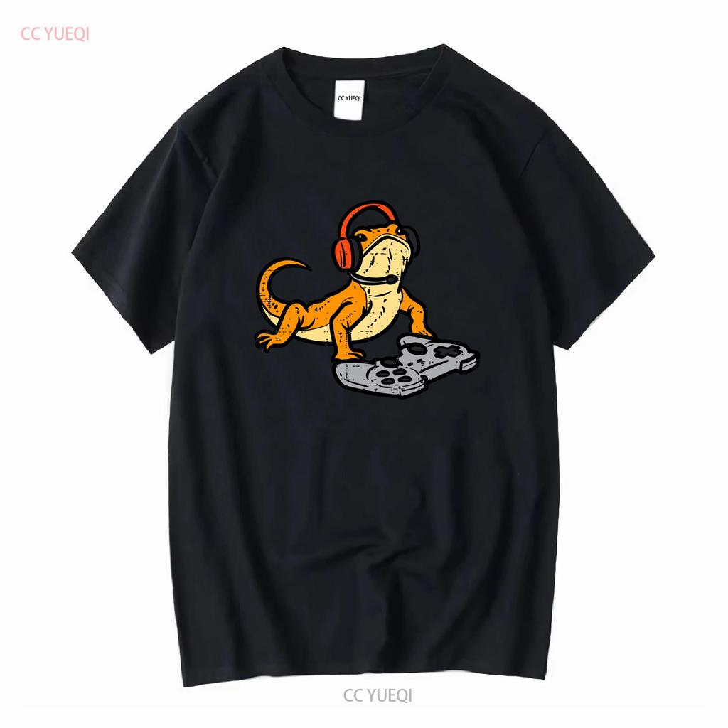 New Bearded Dragon Video Gaming Funny Gamer Animal SHIRT MADE IN USA Size S 3XL vintage Washed designer clothes Versatile Soft