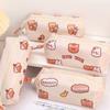 Bags Bear Pattern Korean Style Large Capacity Stationery Bag Pencil Pouch Comestic Bag Pencil Case