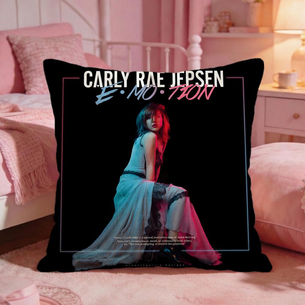 Carly Rae Jepsen Cushion Cover Premium Comfort Reversible Pillow Cove Two in One Design for Any Room Car Interior