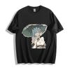 Re:Zero Rem Umbrella T-Shirt - Rainy Day Maid Design Unisex Tee
