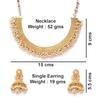 Jewellery Set for Women Gold Plated Pearl Necklace Set Traditional Temple Choker Necklace Set for women/Jewellery Set with Earrings