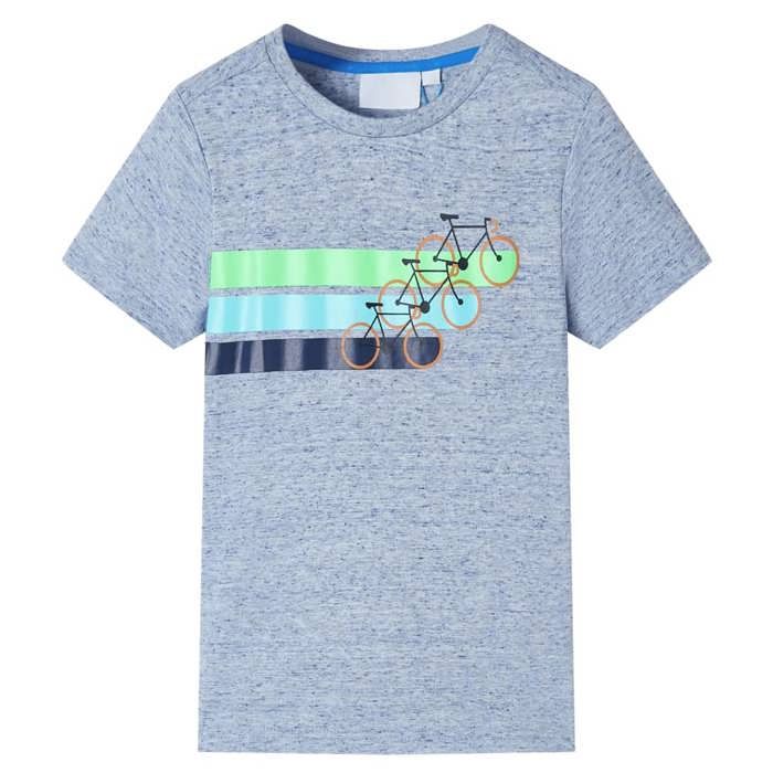 T-shirt pour enfants avec manches courtes mélange bleu 92/104/116/128/140