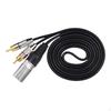 XLR Male To 2 RCA Audio Cable Y Cables Convenient Professional Stereo Interconnect