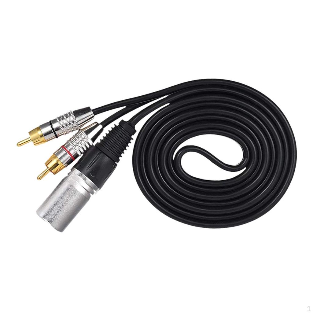 Кабель XLR (папа) на 2 RCA (аудио) Y-кабели Удобный Профессиональный Стерео Межкомпонентный