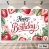 Party Backdrop Flat Strawberry Wishes Events Wedding Coming Ceremony Four Season Photo Booth Decor Front Door Decor