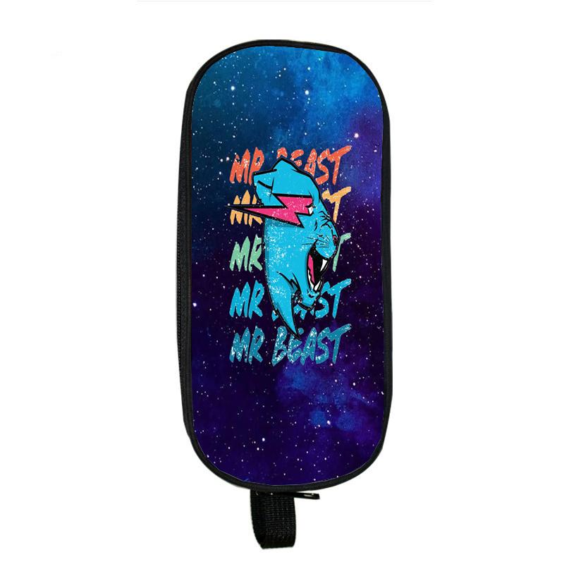 Mr Beast, игровая сумка-карандаш с освещением, школьные чехлы для кошек, корейская сумка-держатель для канцелярских принадлежностей для девочек, чехол для ручек, школьные принадлежности для студентов