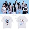 Hearts2Hearts T Shirt Kpop Fashion H2H Cartoon Print Tshirt Women Unisex Summer High Quality Cotton Short Sleeve Tee Tops For Fans