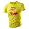 Four Seasons New Fashion Casual 2d Halloween Jack-O '-Lantern Print Men Loose Comfortable Short-Sleeved T-Shirt Quick Drying Top