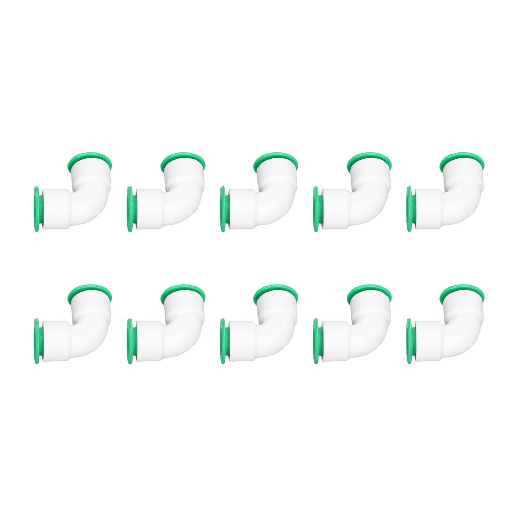 10Pcs Elbow Connector PPR Hose Pipe Fitting Quick Push Connection Set Kit for Pool 20mm  0.79in