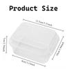 10/20PCS Transparent Cake Box Rectangle Plastic Cake Box with Lid Tiramisu Dessert Cake Packaging Box Party Christmas Supplies