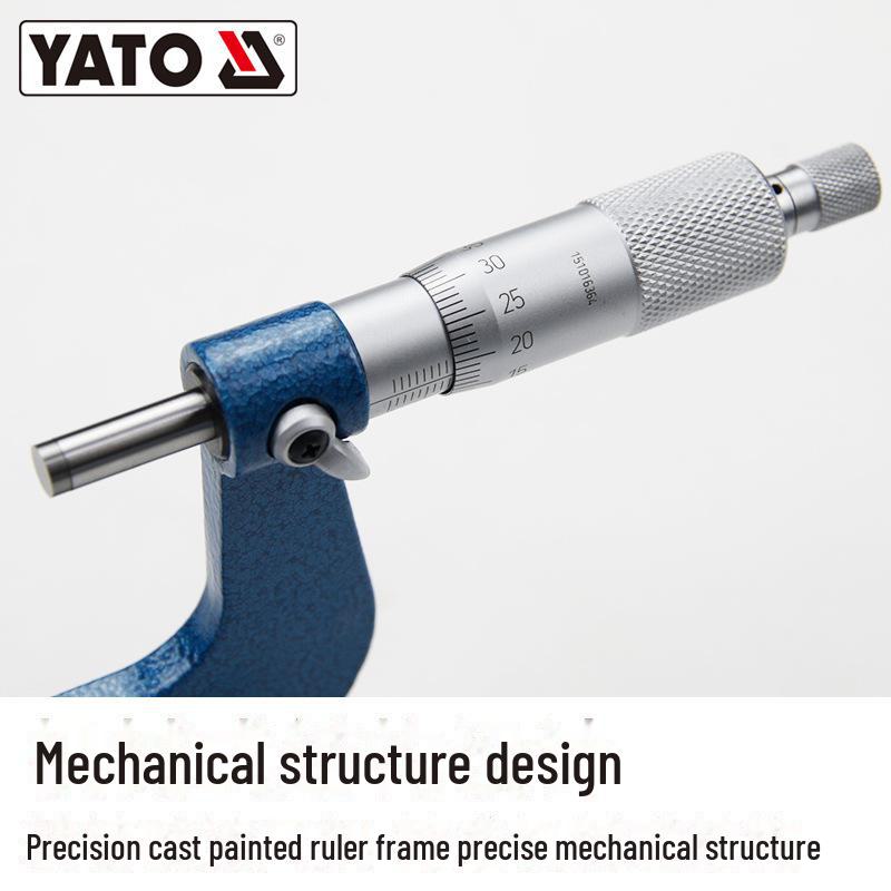 YATO Высокоточный внешний микрометр спиральный глубиномер