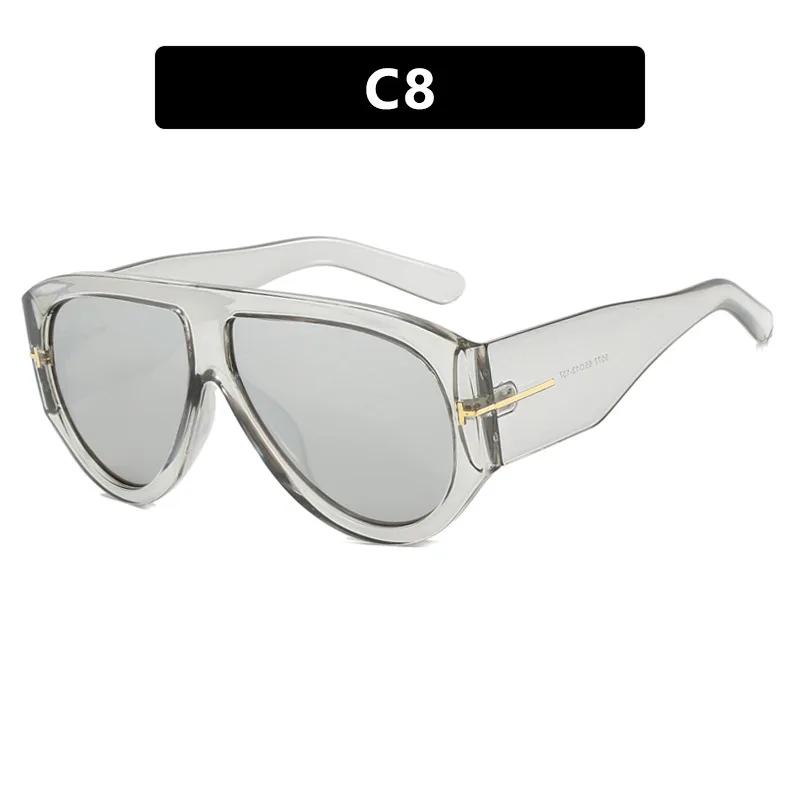 Солнцезащитные очки в Т-образной оправе с большой оправой Pilot 2024 New Toad Fashion Sunglasses Персонализированные женские солнцезащитные очки Защита глаз Очки