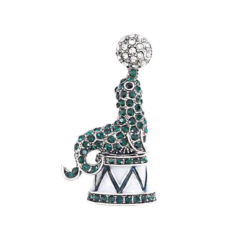 Оригинальный дизайн Объемная брошь из сплава Морской лев Аксессуары для одежды Высококлассная корсажная брошь Женская брошь для пальто Универсальное украшение