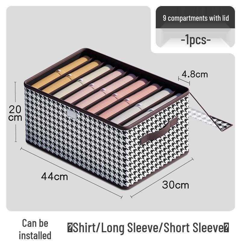 Houndstooth Foldable Wardrobe Storage Box