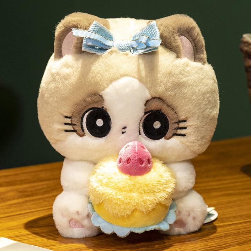 Очаровательная Мягкая Плюшевая Игрушка Кошка Для Детей Мягкая Набивная Животная Кукла Подарок на День Рождения
