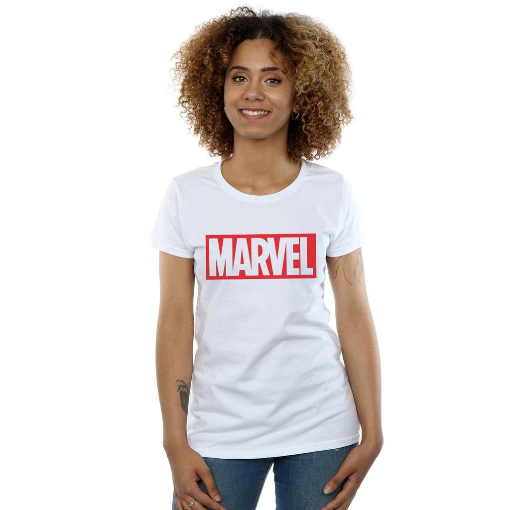 Marvel Comics Womens/Ladies Classic Logo Cotton T-Shirt