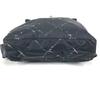 CHANEL Old travel line backpack bag Backpack Nylon Black/White