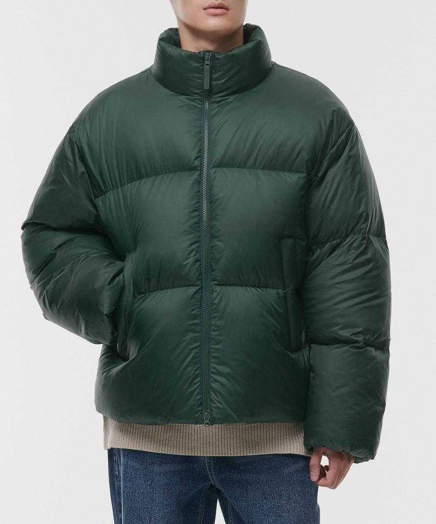Musinsa Standard Короткая стеганая куртка-пуховик Ripstop [Racing Green]