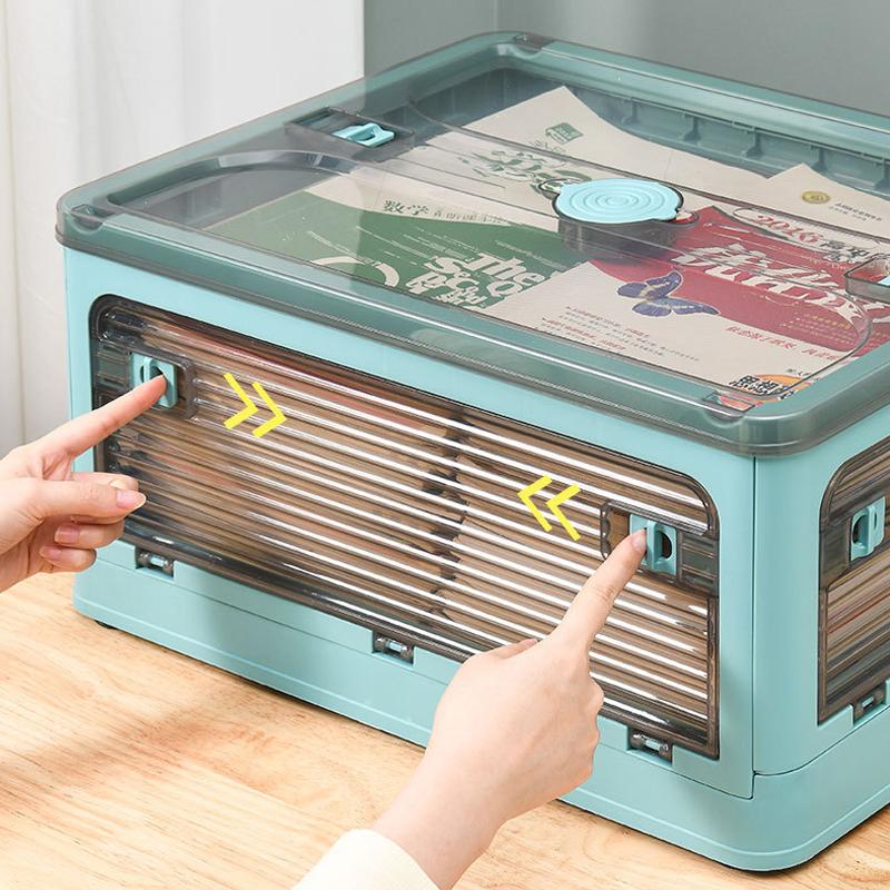 Пластиковый прозрачный ящик для хранения, пятидверный ящик для хранения книг, складной для хранения книг, студенческая одежда