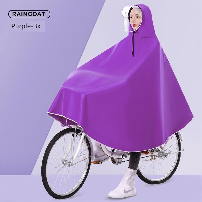 Mountain Biking Raincoat for Men and Women, Specialized for Cycling, Student Shared Bike Long Version, Full-Body Storm-Proof Rain Poncho