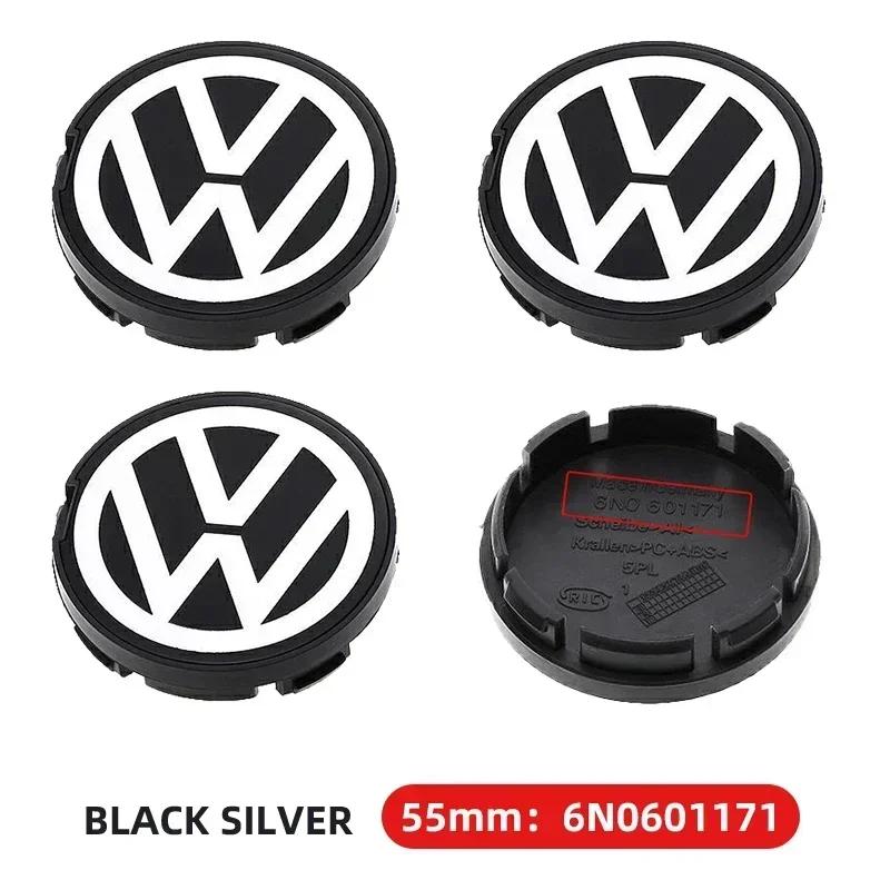 For VOLKSWAGEN VW 2025 Hot 4PCS 56mm 63mm 65mm 70mm Car Wheel Center Hub Caps Cover for VW Volkswagen Golf Polo Passat Touran CC
