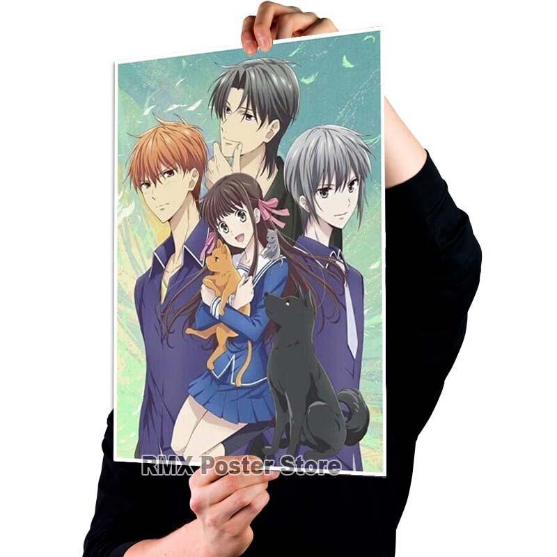 HD печать аниме корзина с фруктами плакаты белая бумага с покрытием постер для рисования настенный художественный декор гостиная домашний бар украшения фотографии