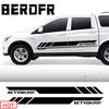 Автомобильная наклейка для Ssangyong Actyon Sport AX5 Грузовик Боковые полосы на двери Стикеры Виниловое покрытие Авто Тюнинг DIY Аксессуары