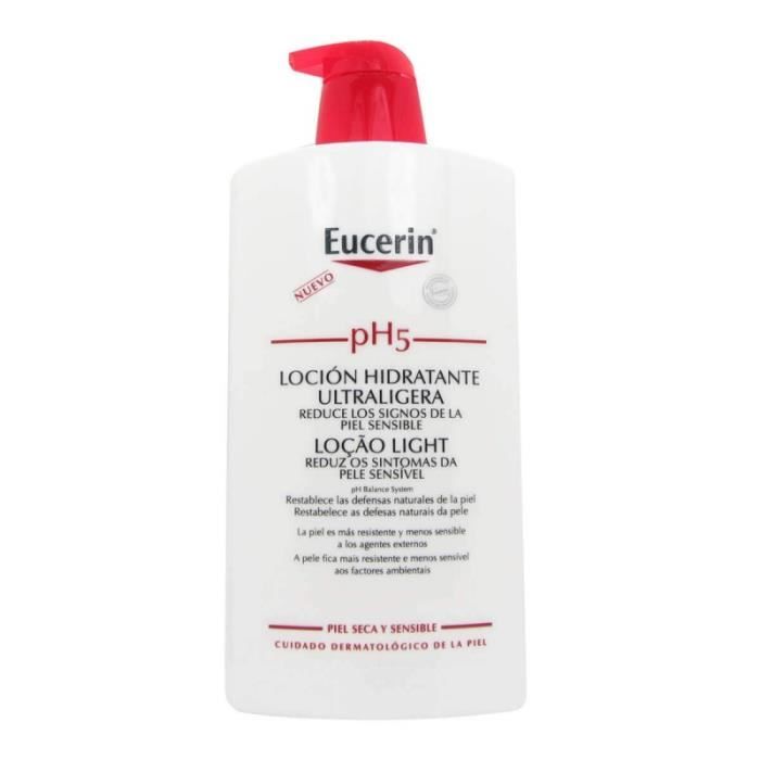 Lotion Hydratante - EUCERIN - PH5 - 1000 ML - Sans Parfum - Tous Types De Peau