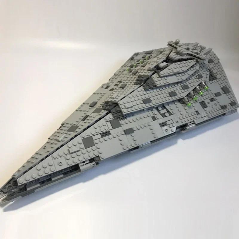 Новый космический разрушитель, совместимый с 75190 Starship Fighter, набор для моделирования космического корабля, строительные блоки, самодельные игрушки, подарки на день рождения для детей