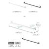 Yamazaki Indoor Drying Rack Hanger Bar 2-Pack Tower Black 5620x2