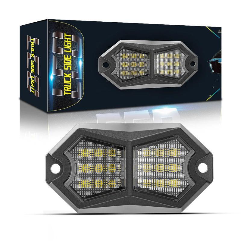 18 LED Car UniversalTruck LED Rock Light Signal Lamp 12V 24V Atmosphere Decorative Lights for Offroad Jeep Truck LED Side Marker
