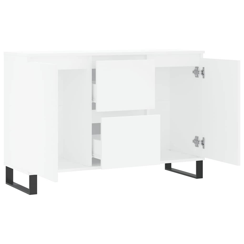 Sideboard White 101.5 x 35 x 70 cm Particleboard