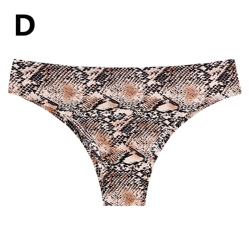 Women's Underwear Animal Print Sexy Seamless Panties Leopard Thong Briefs Ladies Knickers