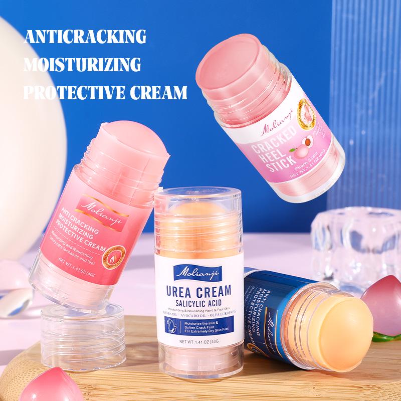 Крем двойной защиты Mole Love Muscle Peach: Увлажняющий крем для потрескавшейся кожи рук и ног, предотвращающий сухость и трещины.