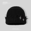 Рваная шапка-звезда для женщин Новая зимняя вязаная шапка Уличная теплая шапка-пуловер Шерстяная шапка от холода Мужская