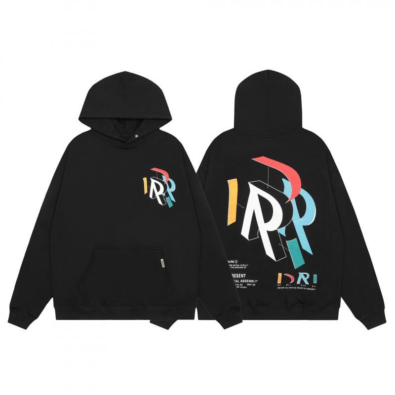Unisex Hooded Sweatshirt With Letter Print Loose Fit Cotton Pullover Teens Adults Fall Casual Wear