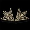 Women Crown Hollow Pattern Collar Buckle Vintage Collar Corner Collar Clip