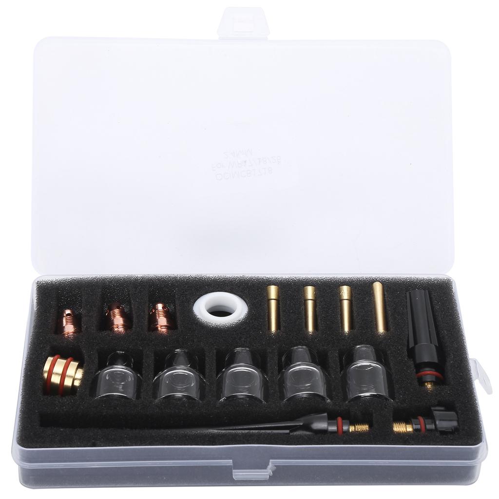 Комплект принадлежностей для сварочной горелки, стеклянная насадка, расходные материалы для сварочного аппарата WP171826