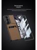 Чехол-подставка с держателем для карт Samsung Z Fold 6 - Премиальная кожа с интегрированной защитной пленкой
