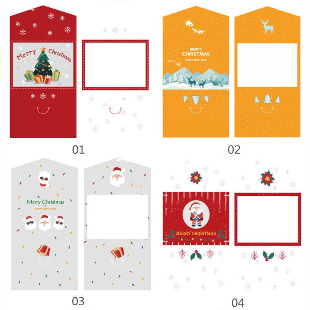 1/10PCS Creative Paper New Years Winter Holiday Greeting Card Set Xmas Gifts Cards Merry Christmas