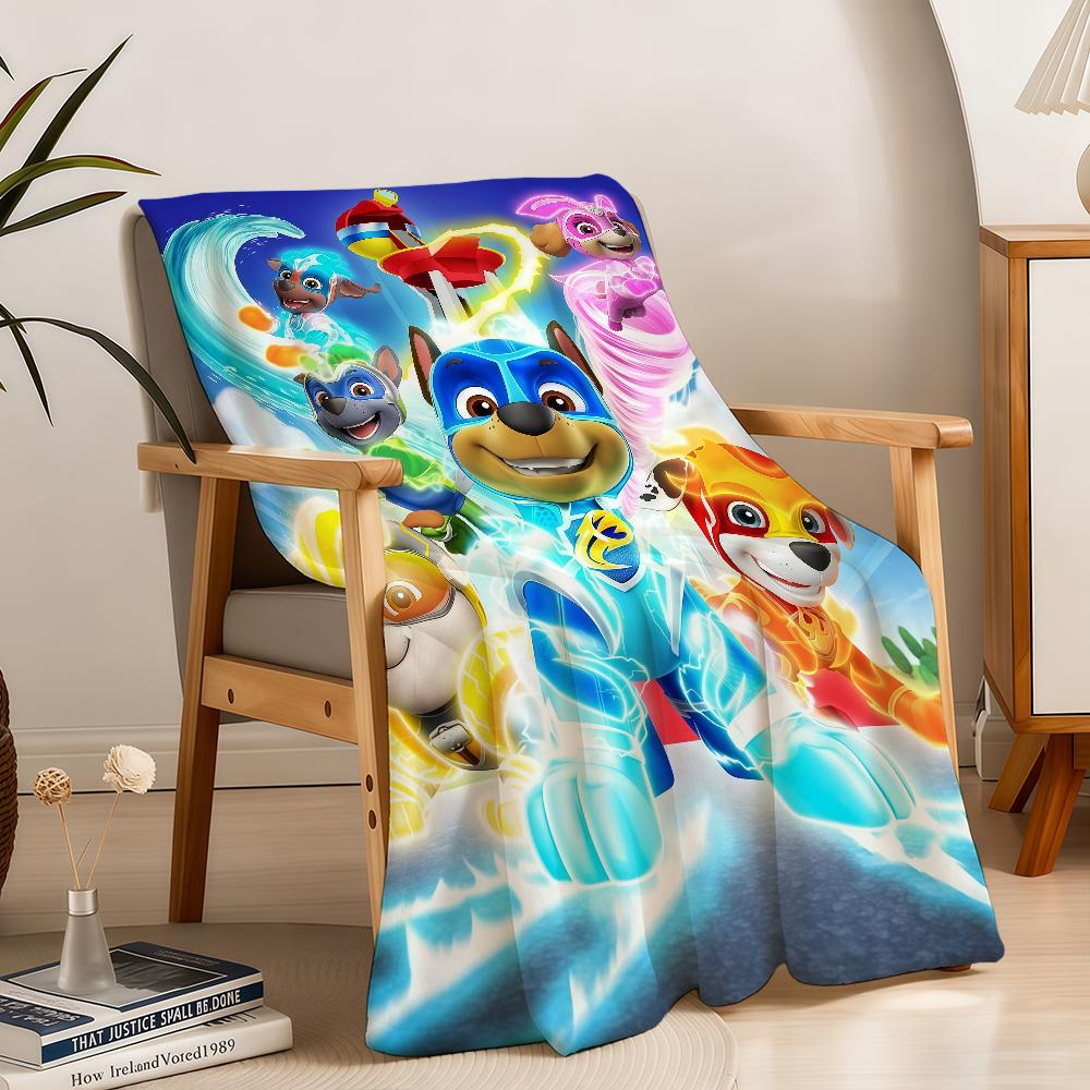 Blanket Throw Super Cosy Plush Living P-PAWS-ES Room Sofa Couch Childish CARTOON P-PatrolS-ES Birthday Gifts
