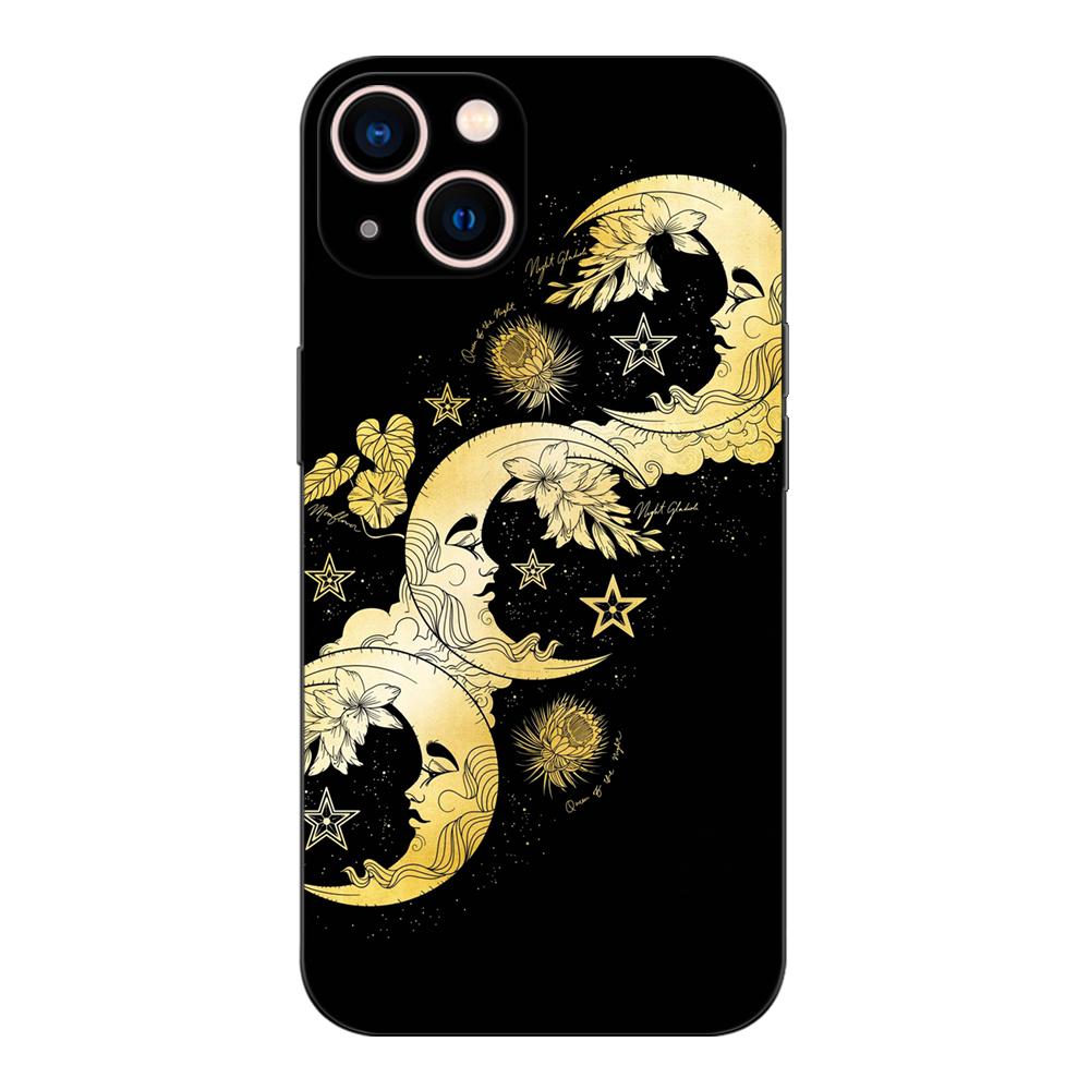 Черный чехол из ТПУ для Samsung Galaxy S22 S20 S21 FE PLUS ultra + S10 E lite, задняя крышка The Whimsy of the Moon